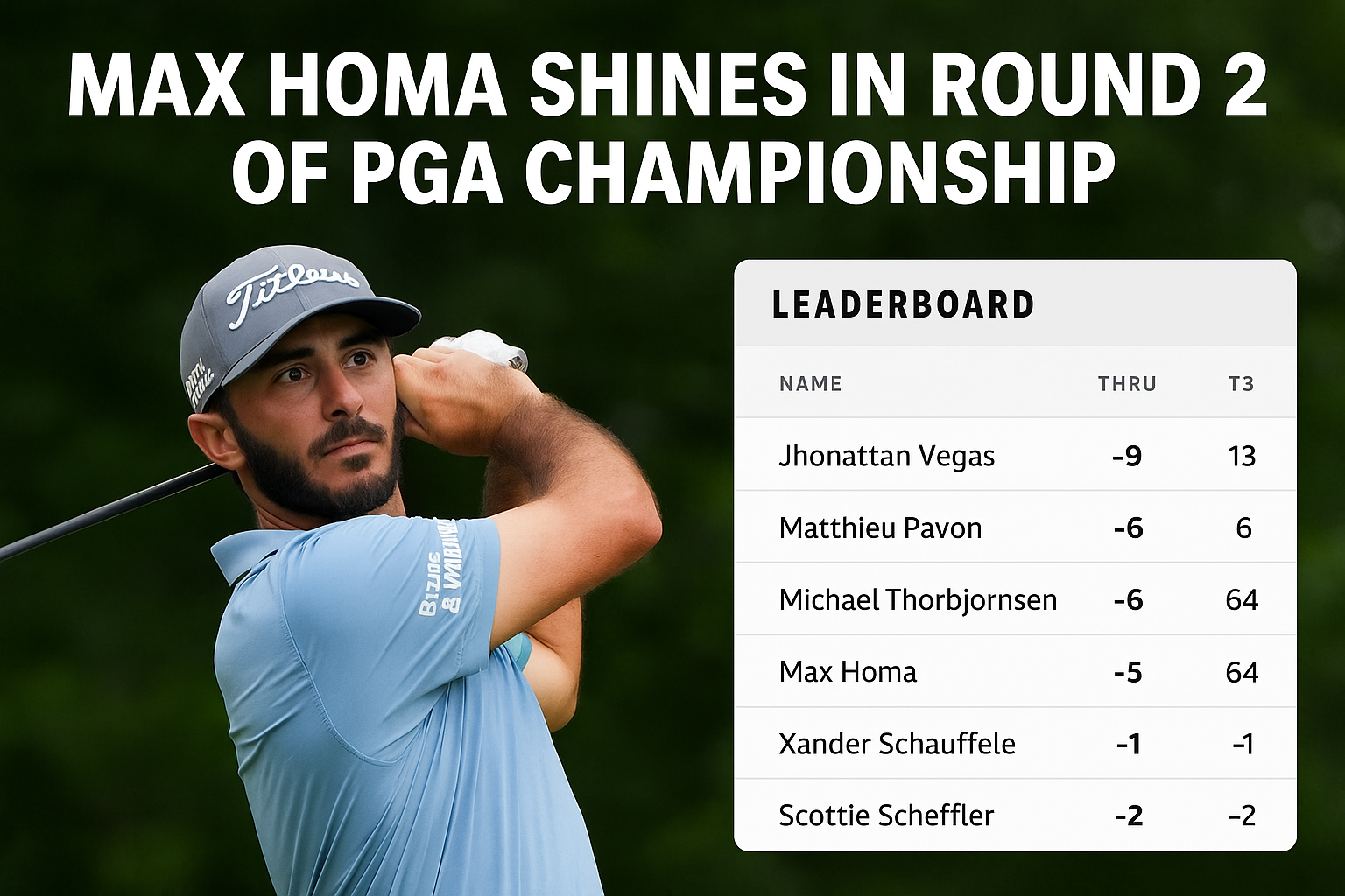 Max Homa PGA Championship 2025